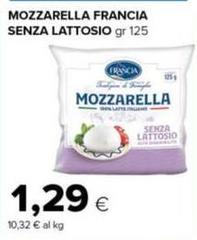 Francia - Mozzarella Senza Lattosio