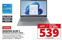 Lenovo - Ideapad Slim 3 Notebook Slim IPS3I 15IRH8