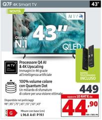 Samsung - Q7F 4k Smart Tv 43