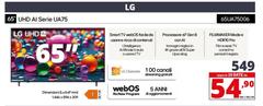 LG - 65'' UHD Al Serie UA75 65UA75006