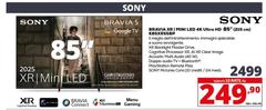 Sony - Bravia XR I Mini Led 4k Ultra Hd 85