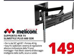 Meliconi - Supporto Per Tv Slimstyle Plus 600 SDR