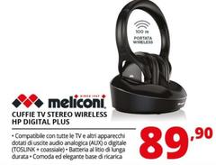 Meliconi - Cuffie Tv Stereo Wireless Hp Digital Plus