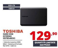 Toshiba - Hard Disk Esterno HDTB540EK3
