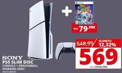 Sony - PS5 Slim Disc Console + Dragonball Sparking Zero