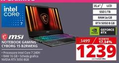 Msi - Notebook Gaming Cyborg 15 B2RWEKG