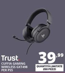 Trust - GXT 498 Forta Auricolare Cablato A Padiglione Gaming Nero