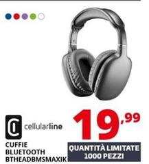 Cellularline - Cuffie Bluetooth BTHEADBMSMAXIK