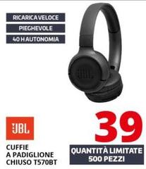 Jbl - Cuffie A Padiglione Chiuso T570BT