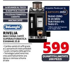 De Longhi - Rivelia EXAM440.35.B Macchina Da Caffè Automatica Black