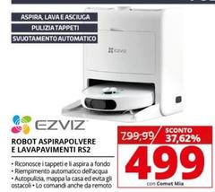 Ezviz - Robot Aspirapolvere E Lavapavimenti RS2