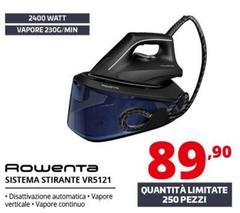 Rowenta - Easy Steam VR5121 2400 W 1,4 L Acciaio Inossidabile Nero, Blu