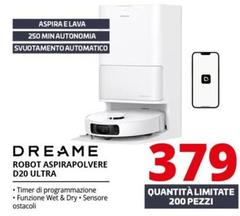 Dreame - Robot Aspirapolvere D20 Ultra 
