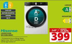 Hisense - Lavasciuga WD3S8043BW3