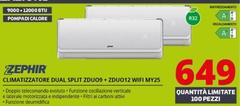 Zephir - Climatizzatore Dual Split ZDUO9+ZDUO12 WIFI MY25