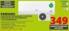 Samsung - Malibu (AR30) Monosplit 12000BTu Malibu AR12TXHQBWKNEU + AR12TXHQBWKXEU Condizionatore Fisso