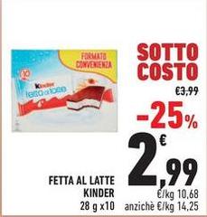 Kinder - Fetta Al Latte