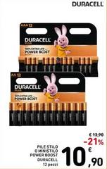 Duracell - Pile Stilo O Ministilo Power Boost
