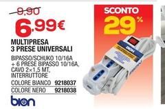 Bion - Multipresa 3 Prese Universali