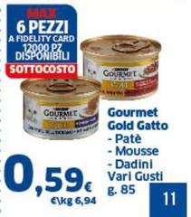 Gourmet Purina - Gold Gatto Pate/Mousse/Dadini
