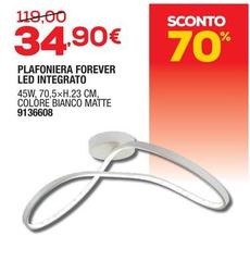 Plafoniera Forever Led Integrato