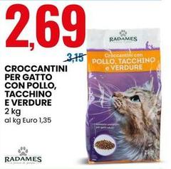 Radames - Croccantini Per Gatto Con Pollo, Tacchino E Verdure