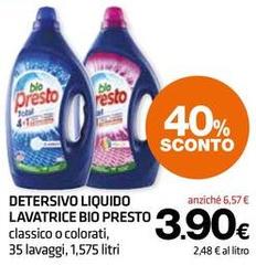 Bio Presto - Detersivo Liquido Lavatrice