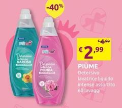 Piùme - Detersivo Lavatrice Liquido Intense 