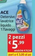 Ace - Detersivo Lavatrice Liquido