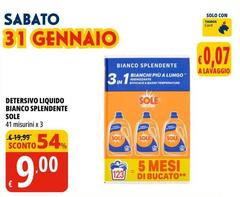 Sole - Detersivo Liquido Bianco Splendente