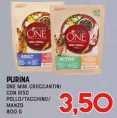 Purina - One Mini Croccantini Con Riso Pollo/tacchino/ Manzo