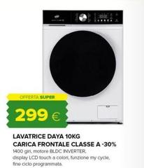 Daya - Lavatrice  10kg Carica Frontale Classe A -30%