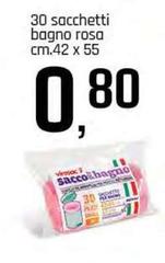 30 Sacchetti Bagno Rosa