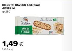 Gentilini - Biscotti Osvego 5 Cereali