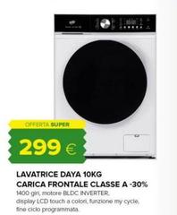 Daya - Lavatrice  10kg Carica Frontale Classe A -30%
