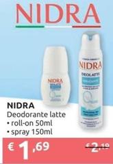 Nidra - Deodorante Latte Roll-On