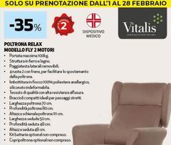 Vitalis - Poltrona Relax Modello FLY 2