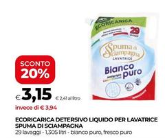 Spuma di Sciampagna - Ecoricarica Detersivo Liquido Per Lavatrice