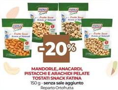 Fatina - Mandorle, Anacardi, Pistacchi E Arachidi Pelate Tostati Snack