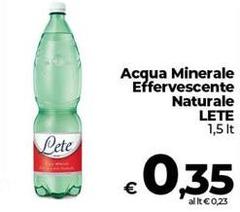 Lete - Acqua Minerale Effervescente Naturale