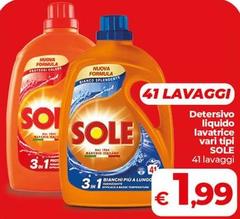 Sole - Detersivo Liquido Lavatrice