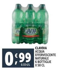 Clavdia - Acqua Effervescente Naturale 6 Bottiglie