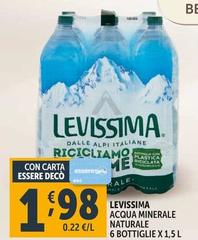 Levissima - Acqua Minerale Naturale 6 Bottiglie