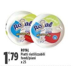 Royal - Piatti Riutilizzabili Fondi/Piani
