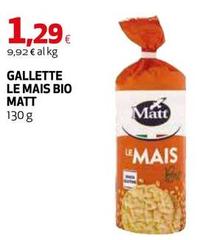 Matt - Gallette Le Mais Bio