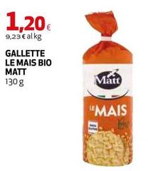 Matt - Gallette Le Mais Bio