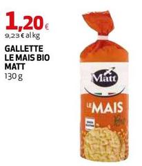 Matt - Gallette Le Mais Bio