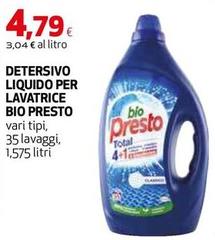 Bio Presto - Detersivo Liquido Per Lavatrice