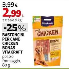 Vitakraft - Bastoncini Per Cane Chicken Bonas