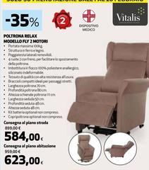 Vitalis - Poltrona Relax Modello Fly 2 Motori